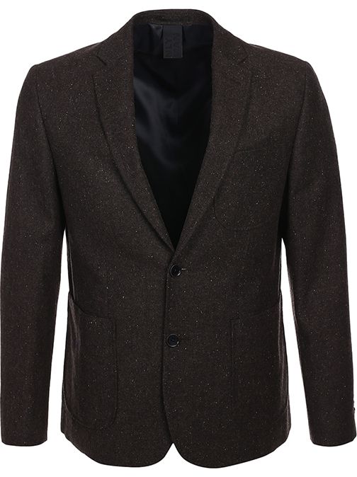 Slim Fit Tweed Blazer