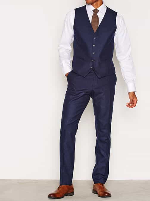 Shdone Myloiver Navy Waistcoat